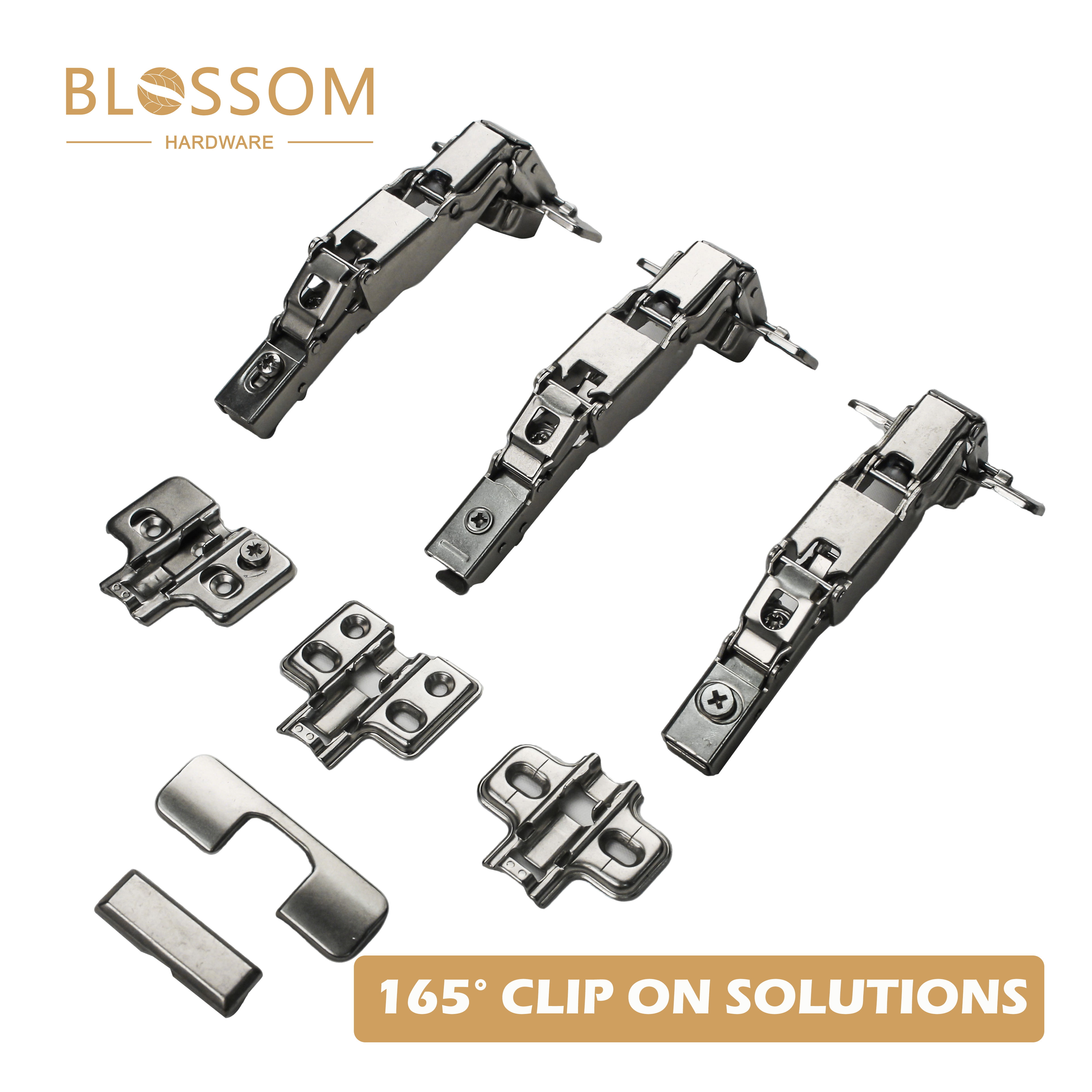165 Degree Clip on Soft Closing Hinges Kitchen Cabinet Smart Furniture Hardware